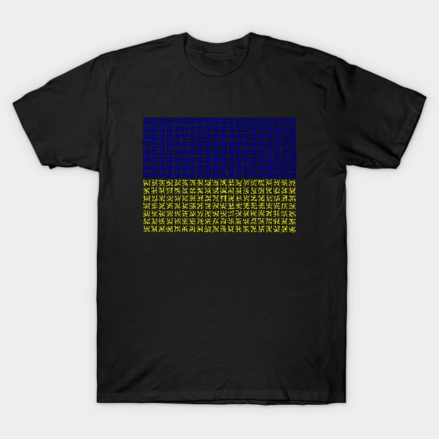 Ukrainian Flag T-Shirt by NightserFineArts